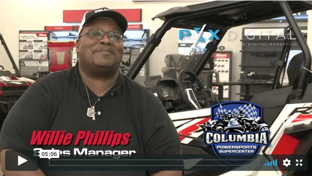 Willie Phillips, Sales Manager at Columbia Powersports